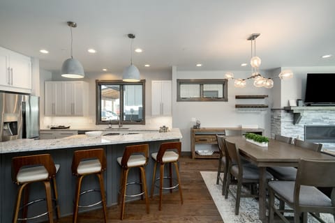 Open modern home with all new furnishings.