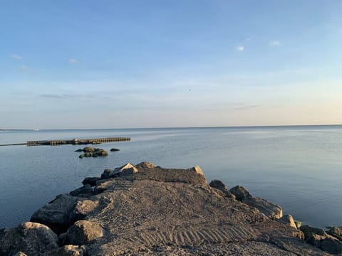 View from jetty looking west towards Cedar Point
