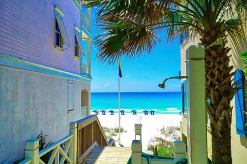 Beach nearby, sun loungers