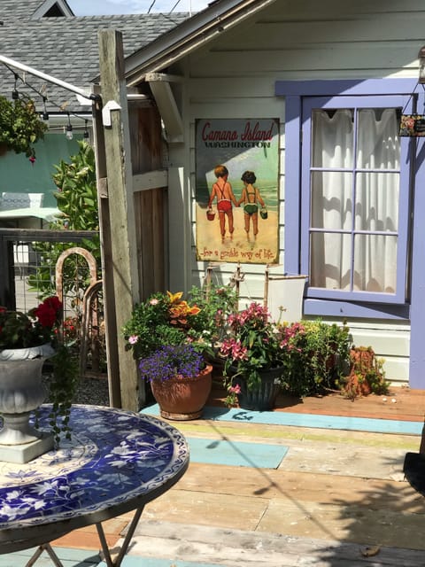 Cottage from your private deck and view to large deck you may also use.