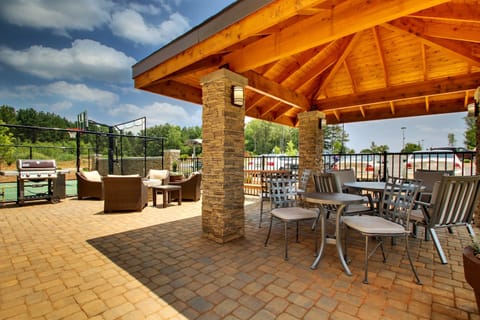Relax outside on the shared patios and cook a meal on the shared BBQs.