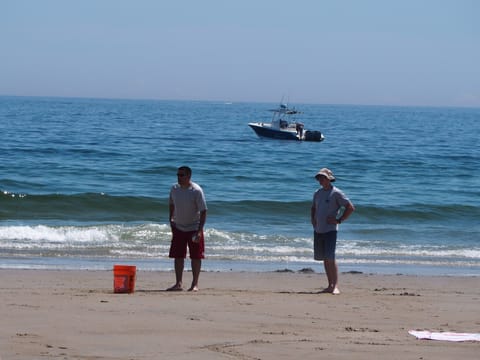 On the beach