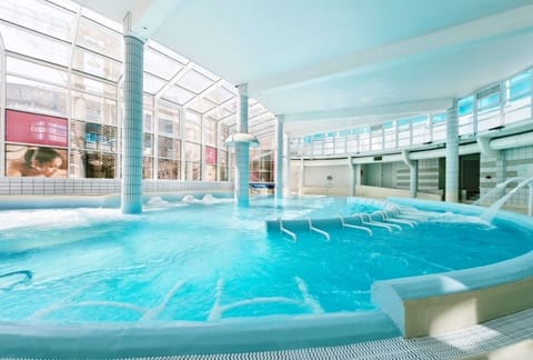 Indoor pool, a heated pool