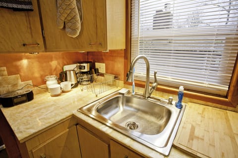 kitchen with coffee and tea