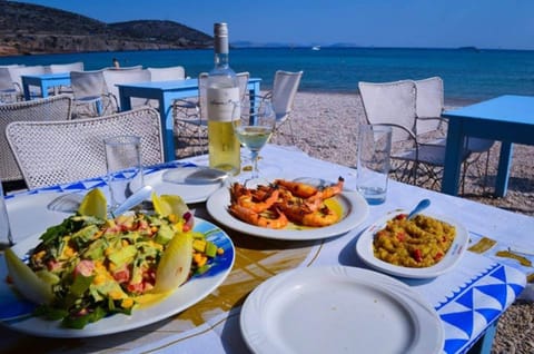 Enjoy Your Octapus,Mezze and Greek Salad with a Nice Mythos Beer Seaside NEARBY!