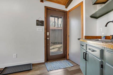 Entry door at the cottage.