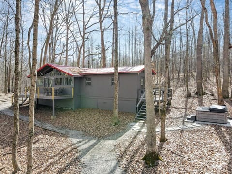 View of the front of the cottage.