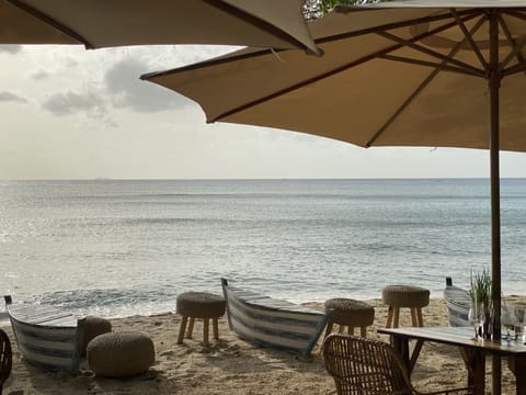 Sun loungers, beach towels