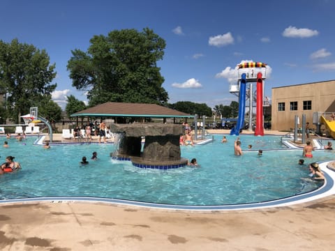 Indoor pool, outdoor pool