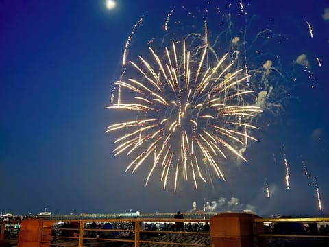 Annual Pismo Beach Fireworks Show - Annual Pismo Beach Fireworks Show and the view from the unit of the fireworks