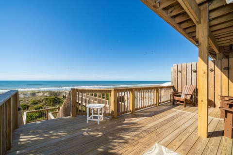 Enjoy the breeze and relax on the large deck that opens out from the LR/DR