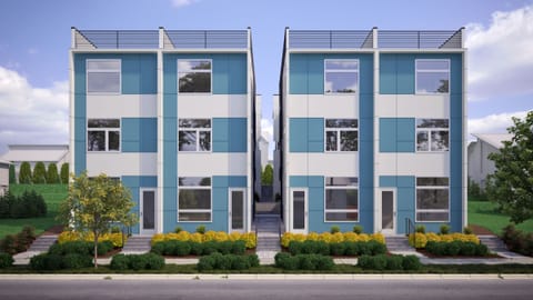 Front of the Units (our unit is the one on the far right)