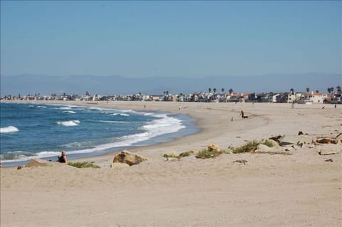 Beach nearby, sun loungers, beach towels