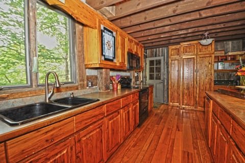 The Lodge kitchen is perfect for entertaining and cooking