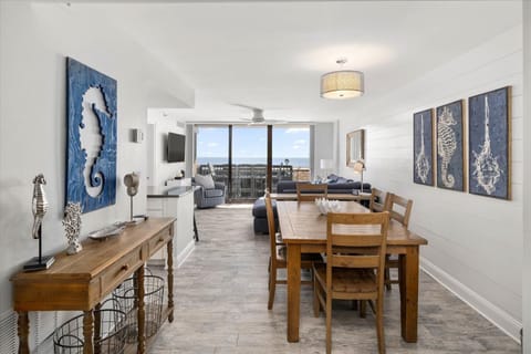 Dining area open to the kitchen and family room with oceanfront views!
