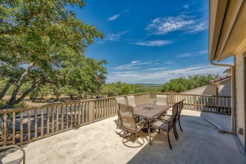 Terrace views of Lake and Hill Country