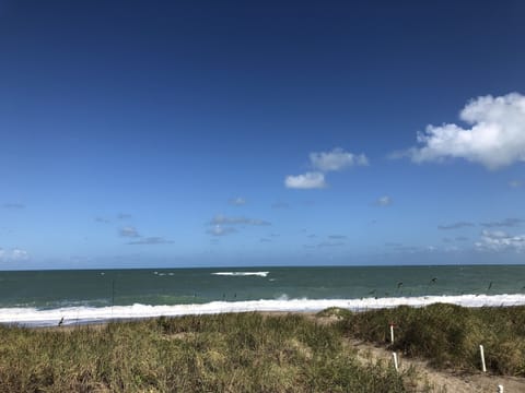 Beach nearby, sun loungers, beach towels