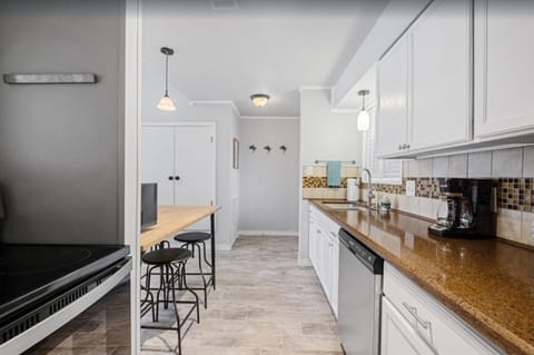 Full kitchen with large counter space