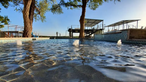 A heated pool