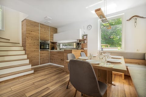 Kitchen and dining area