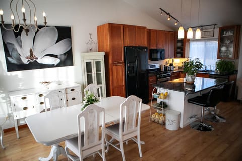 Main floor Dining Room and Kitchen with a welcoming open floor plan