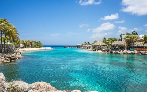 Beach nearby, sun loungers