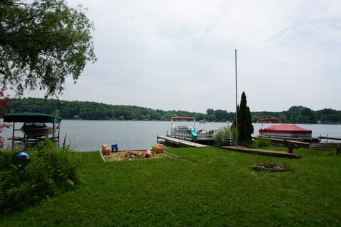 Lake view from front yard