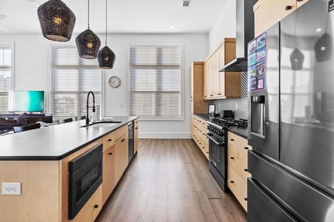 Fully stocked kitchen with modern appliances