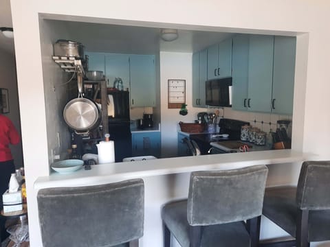 Kitchen with pass through counter