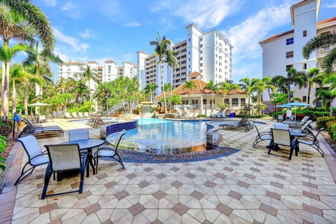 A heated pool, a waterfall pool