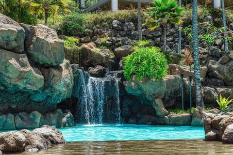 A waterfall pool