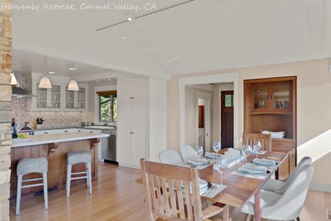 Dining table and breakfast bar