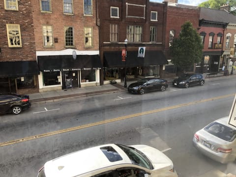 The second bedroom overlooks North Third Street.