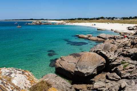 Beach nearby, sun loungers