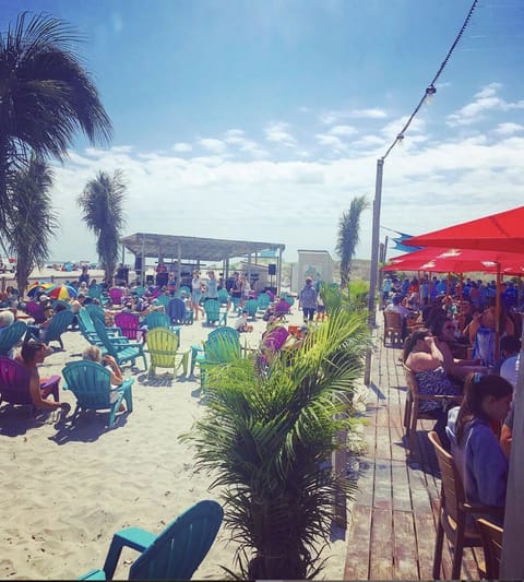 Sun loungers, beach towels