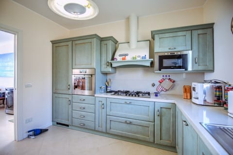 Kitchen connected with outdoor