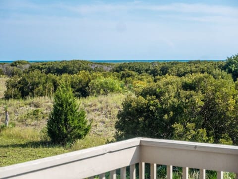 Deck views of dunes and ocean. Great way to start and end the day!