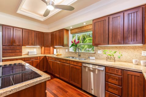 Cooking in? Enjoy a fully equipped kitchen for a gourmet meal.