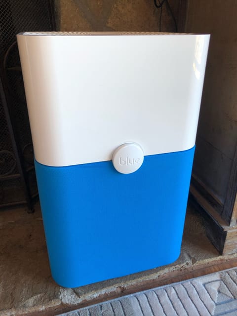 Blue air purifier.  Get the cleanest, freshest mountain air possible.  