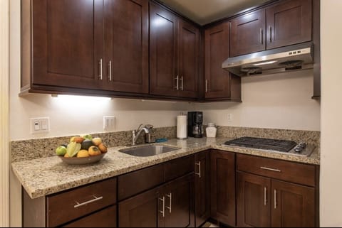 Simple kitchen with gas stove