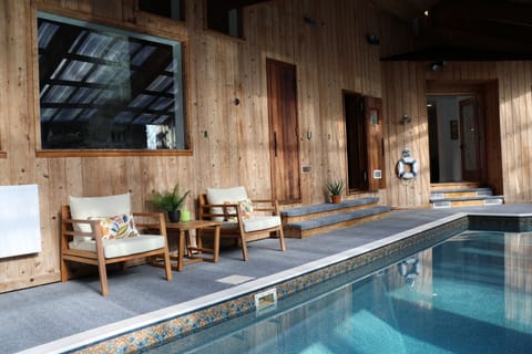 Indoor pool, a heated pool