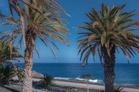 Beach nearby, sun loungers