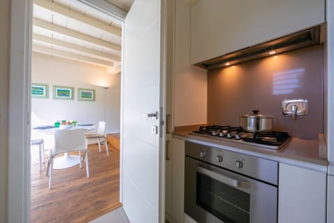 The kitchen is comfortable and has all essential equipment