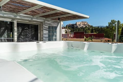 Private Jacuzzi with Acropolis View