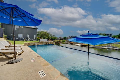 The pool overlooking the lake...the best of both worlds!