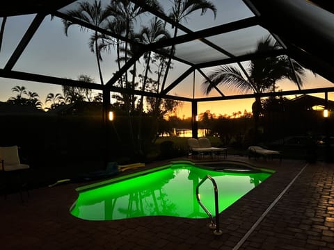 A heated pool