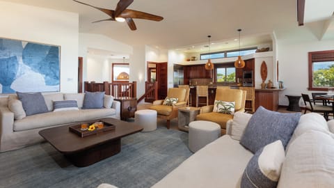 Open concept living area with plenty of seating