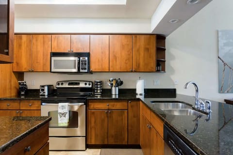 Well-equipped kitchen has everything you'll need for an enjoyable stay.