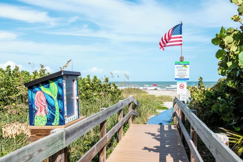 On the beach, beach towels