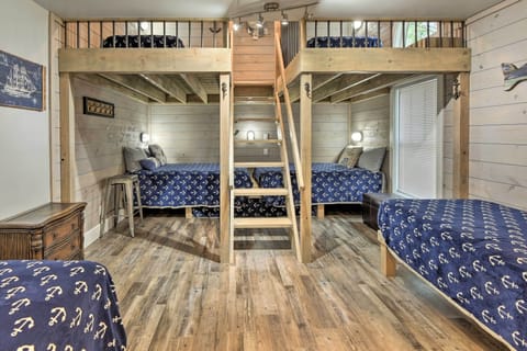 Super fun Bunk room features a loft sleeps up to 9 with 5 twins and 2 full beds